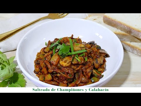 Deliciosa Receta de Salteado de Calabacín con Champiñones