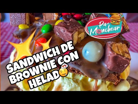 Deliciosa Receta de Sandwich de Brownie con Helado