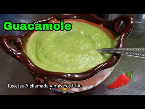Receta de salsa guacamole mexicana