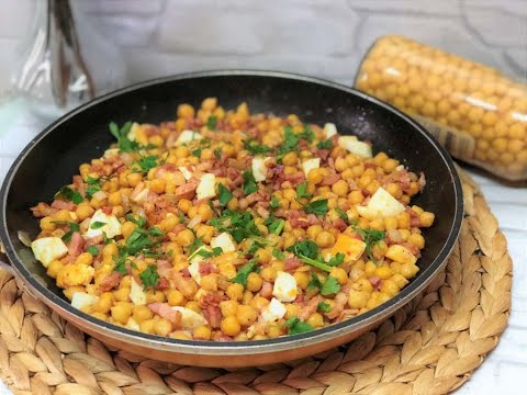 Receta Fácil de Salteado de Garbanzos