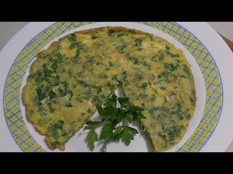 Receta Fácil de Tortilla de Sésamo con Perejil