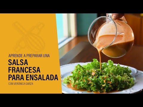 Receta de salsa francesa para ensaladas